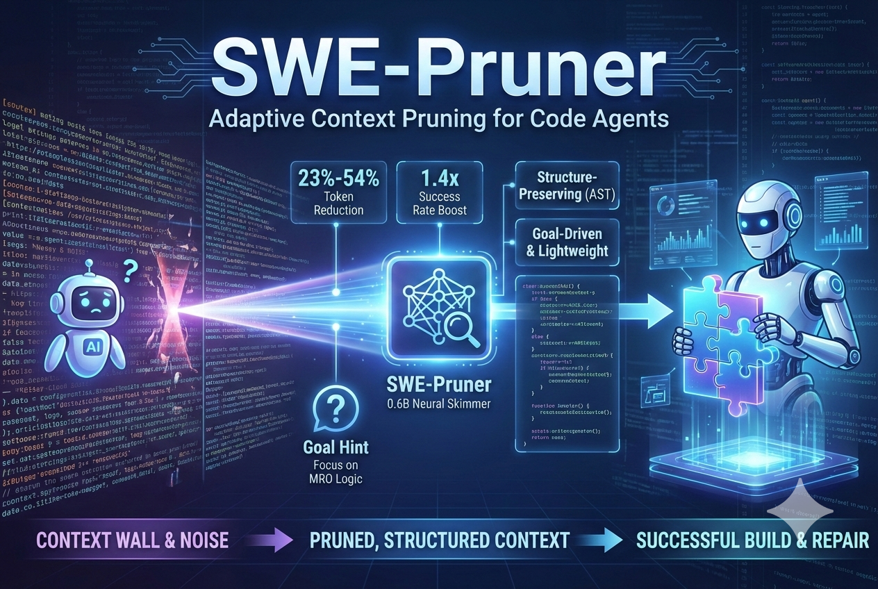 SWE-Pruner:程式碼智能體之自適應上下文修剪機制與理論深度分析報告
